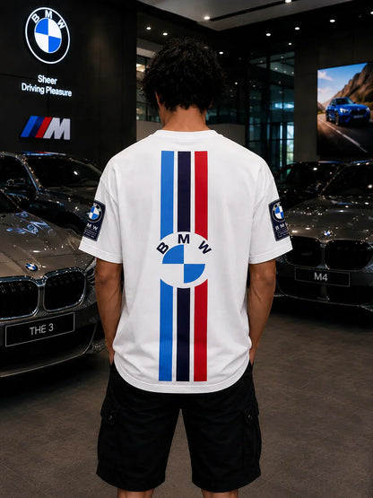 BMW M Motorsport Oversized White T-Shirt | Premium Performance Streetwear
